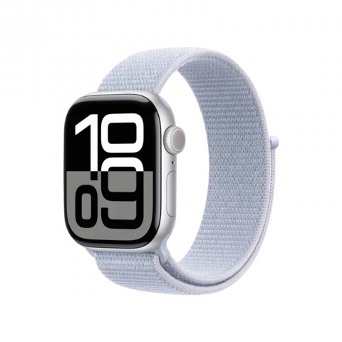 Apple Watch Series 10 GPS 42mm Silver Aluminum Case w. Blue Cloud Sport Loop (MWWD3) б/в